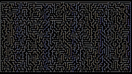 ASCII maze