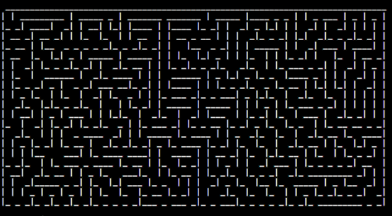 ASCII maze