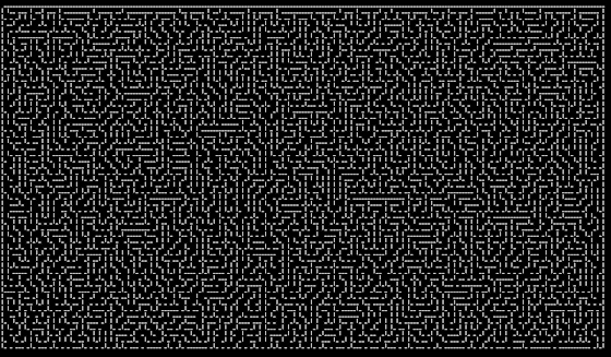 ASCII maze