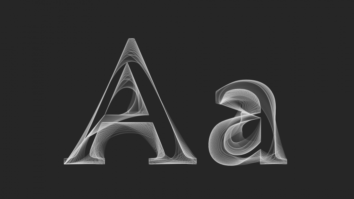 Font outline animation